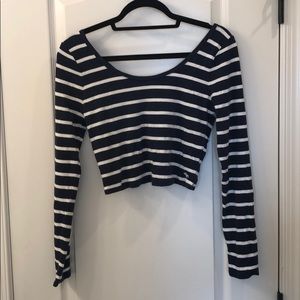 Abercrombie and Fitch Long Sleep Crop Top